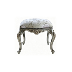 EKAR Classic French Rococo Vanity Stool with Floral Brocade Seat,MY SHOP,EKAR Classic French Rococo Vanity Stool with Floral Brocade Seat,foshan furniture factory,custom Furniture factory,china furniture factory