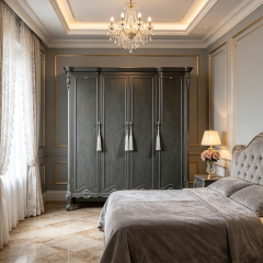 EKAR Classic French Hand-Carved Armoire with Ornate Tassel Details,MY SHOP,EKAR Classic French Hand-Carved Armoire with Ornate Tassel Details,foshan furniture factory,custom Furniture factory,china furniture factory