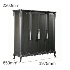 EKAR Classic French Hand-Carved Armoire with Ornate Tassel Details,MY SHOP,EKAR Classic French Hand-Carved Armoire with Ornate Tassel Details,foshan furniture factory,custom Furniture factory,china furniture factory
