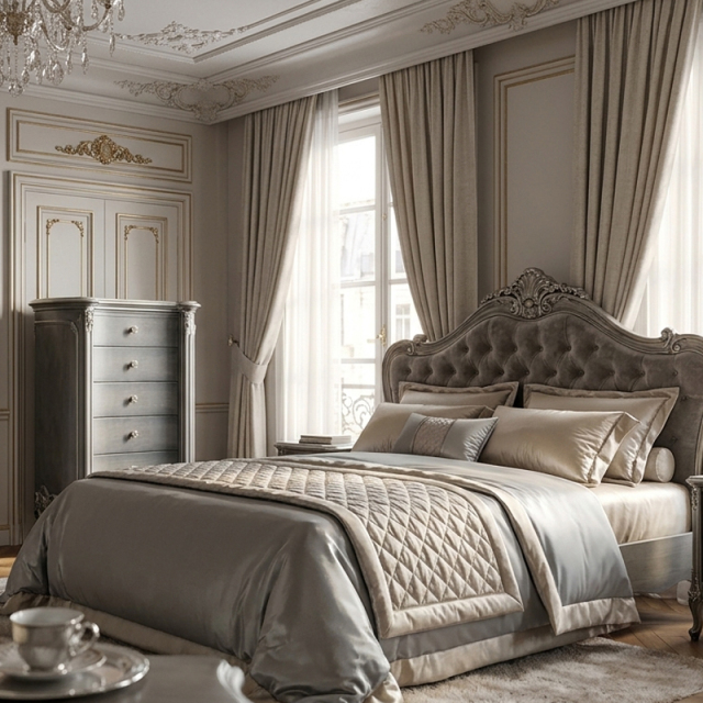 EKAR Classic French Hand-Carved Armoire with Ornate Tassel Details,EKAR FURNITURE CO.,LTD,EKAR Classic French Hand-Carved Armoire with Ornate Tassel Details,foshan furniture factory,custom Furniture factory,china furniture factory