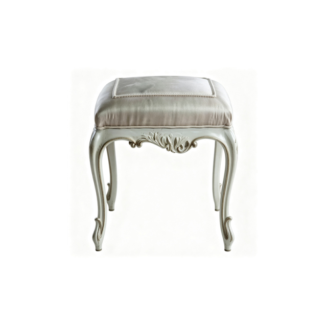 EKAR Classic French Gilded Vanity Dressing Stool with Champagne Satin Cushion,EKAR FURNITURE CO.,LTD,EKAR Classic French Gilded Vanity Dressing Stool with Champagne Satin Cushion,foshan furniture factory,custom Furniture factory,china furniture factory