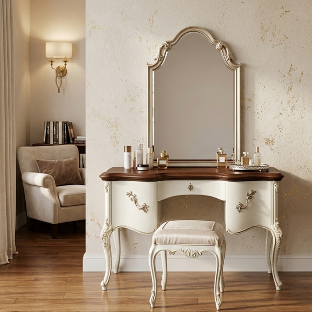 EKAR Classic French Gilded Vanity Dressing Stool with Champagne Satin Cushion,EKAR FURNITURE CO.,LTD,EKAR Classic French Gilded Vanity Dressing Stool with Champagne Satin Cushion,foshan furniture factory,custom Furniture factory,china furniture factory