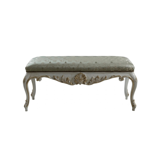 Versailles Regency Gilded Bed-End Bench | Luxury French Classical Upholstered Stool - EKAR FURNITURE,MY SHOP,Versailles Regency Gilded Bed-End Bench | Luxury French Classical Upholstered Stool - EKAR FURNITURE,foshan furniture factory,custom Furniture factory,china furniture factory
