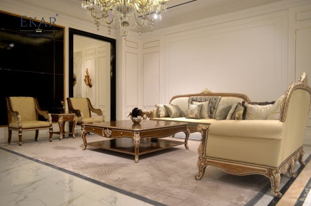 Royal Marquetry Crown Coffee Table - Luxury American Classical Wood Center Table | EKAR FURNITURE,EKAR FURNITURE CO.,LTD,Royal Marquetry Crown Coffee Table - Luxury American Classical Wood Center Table | EKAR FURNITURE,foshan furniture factory,custom Furniture factory,china furniture factory