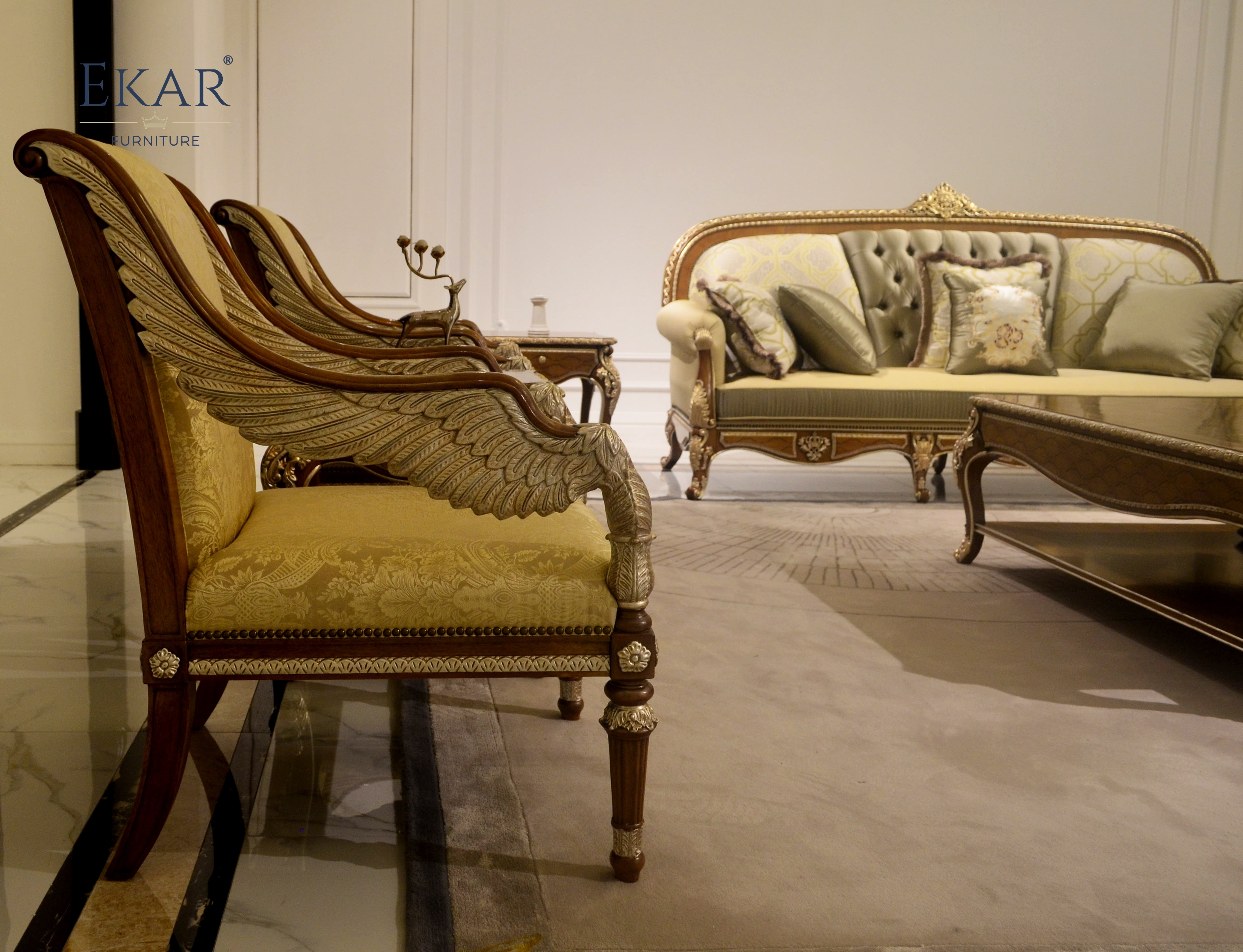EKAR Regal Damask Accent Chair Classical Living Room Furniture,MY SHOP,EKAR Regal Damask Accent Chair Classical Living Room Furniture,foshan furniture factory,custom Furniture factory,china furniture factory
