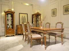 Monarch Mahogany Gilded Curio Cabinet | Luxury American Classical Wine Cabinet by EKAR FURNITURE,EKAR FURNITURE CO.,LTD,Monarch Mahogany Gilded Curio Cabinet | Luxury American Classical Wine Cabinet by EKAR FURNITURE,foshan furniture factory,custom Furniture factory,china furniture factory