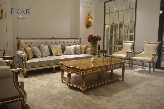 EKAR Sovereign Regency Luxury American Sofa | Hand-Carved Gold Leaf Parlor Furniture | EKAR FURNITURE,EKAR FURNITURE CO.,LTD,EKAR Sovereign Regency Luxury American Sofa | Hand-Carved Gold Leaf Parlor Furniture | EKAR FURNITURE,foshan furniture factory,custom Furniture factory,china furniture factory