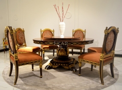 EKAR Regency Imperial Oval Back Side Chair with Gilded Fretwork and Embroidered Satin,EKAR FURNITURE CO.,LTD,EKAR Regency Imperial Oval Back Side Chair with Gilded Fretwork and Embroidered Satin,foshan furniture factory,custom Furniture factory,china furniture factory
