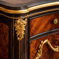Empress Regency Burl-Wood Vanity &amp; Crown Mirror Set | Luxury French Classical Dressing Table - EKAR,EKAR FURNITURE CO.,LTD,Empress Regency Burl-Wood Vanity &amp; Crown Mirror Set | Luxury French Classical Dressing Table - EKAR,foshan furniture factory,custom Furniture factory,china furniture factory