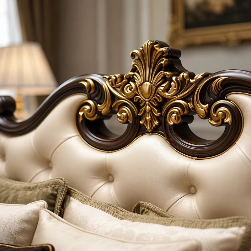 Versailles Royal Hand-Carved Master Bed | Luxury French Classical Gilded Mansion Furniture - EKAR,EKAR FURNITURE CO.,LTD,Versailles Royal Hand-Carved Master Bed | Luxury French Classical Gilded Mansion Furniture - EKAR,foshan furniture factory,custom Furniture factory,china furniture factory