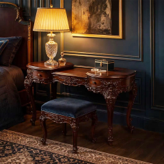 Versailles Heritage Bespoke Vanity &amp; Crown Mirror | Luxury French Classical Dressing Table -EKAR FURNITURE,EKAR FURNITURE CO.,LTD,Versailles Heritage Bespoke Vanity &amp; Crown Mirror | Luxury French Classical Dressing Table -EKAR FURNITURE,foshan furniture factory,custom Furniture factory,china furniture factory