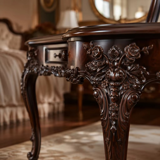 Versailles Heritage Bespoke Vanity &amp; Crown Mirror | Luxury French Classical Dressing Table -EKAR FURNITURE,EKAR FURNITURE CO.,LTD,Versailles Heritage Bespoke Vanity &amp; Crown Mirror | Luxury French Classical Dressing Table -EKAR FURNITURE,foshan furniture factory,custom Furniture factory,china furniture factory