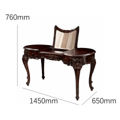 Versailles Heritage Bespoke Vanity &amp; Crown Mirror | Luxury French Classical Dressing Table -EKAR FURNITURE,EKAR FURNITURE CO.,LTD,Versailles Heritage Bespoke Vanity &amp; Crown Mirror | Luxury French Classical Dressing Table -EKAR FURNITURE,foshan furniture factory,custom Furniture factory,china furniture factory