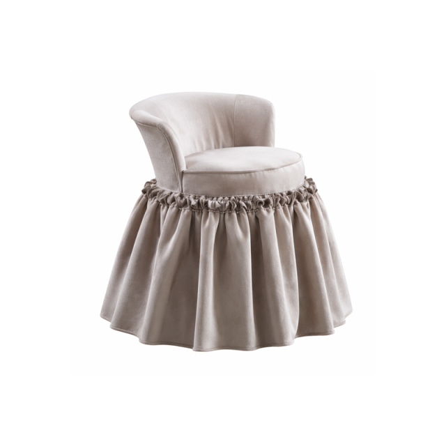 Seraphina Pearl Velvet Vanity Stool | Luxury Neoclassical Dressing Chair - EKAR,EKAR FURNITURE CO.,LTD,Seraphina Pearl Velvet Vanity Stool | Luxury Neoclassical Dressing Chair - EKAR,foshan furniture factory,custom Furniture factory,china furniture factory