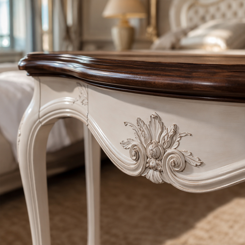 Aurelia Heritage Serpentine Vanity Table | Luxury French Neoclassical Dressing Console - EKAR,EKAR FURNITURE CO.,LTD,Aurelia Heritage Serpentine Vanity Table | Luxury French Neoclassical Dressing Console - EKAR,foshan furniture factory,custom Furniture factory,china furniture factory