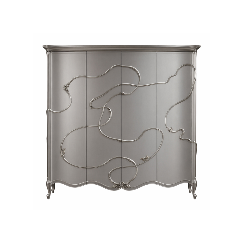 Valence Argento Floral Armoire | Luxury French Classical Silver Four-Door Wardrobe - EKAR,EKAR FURNITURE CO.,LTD,Valence Argento Floral Armoire | Luxury French Classical Silver Four-Door Wardrobe - EKAR,foshan furniture factory,custom Furniture factory,china furniture factory
