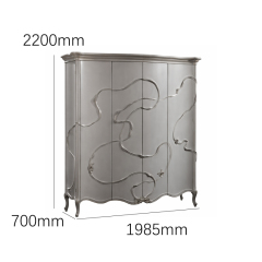 Valence Argento Floral Armoire | Luxury French Classical Silver Four-Door Wardrobe - EKAR,EKAR FURNITURE CO.,LTD,Valence Argento Floral Armoire | Luxury French Classical Silver Four-Door Wardrobe - EKAR,foshan furniture factory,custom Furniture factory,china furniture factory
