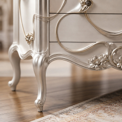 Valence Argento Floral Chest of Drawers | Luxury French Classical Silver Dresser - EKAR,EKAR FURNITURE CO.,LTD,Valence Argento Floral Chest of Drawers | Luxury French Classical Silver Dresser - EKAR,foshan furniture factory,custom Furniture factory,china furniture factory