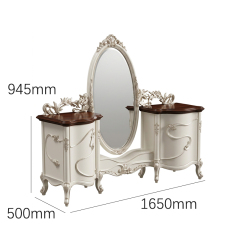 Aurelia Heritage Gilded Vanity &amp; Grand Oval Mirror | Luxury French Classical Dressing Table - EKAR,EKAR FURNITURE CO.,LTD,Aurelia Heritage Gilded Vanity &amp; Grand Oval Mirror | Luxury French Classical Dressing Table - EKAR,foshan furniture factory,custom Furniture factory,china furniture factory