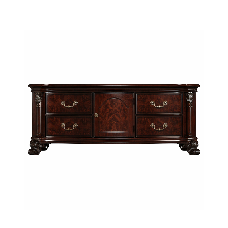 Regency Burl-Wood Heritage Media Console | Luxury French Classical TV Stand - EKAR FURNITURE,EKAR FURNITURE CO.,LTD,Regency Burl-Wood Heritage Media Console | Luxury French Classical TV Stand - EKAR FURNITURE,foshan furniture factory,custom Furniture factory,china furniture factory