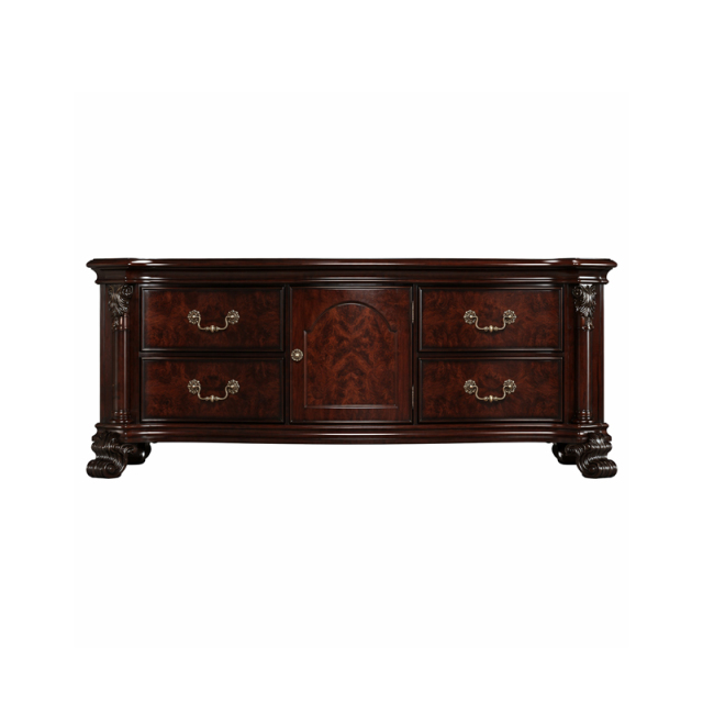 Regency Burl-Wood Heritage Media Console | Luxury French Classical TV Stand - EKAR FURNITURE,EKAR FURNITURE CO.,LTD,Regency Burl-Wood Heritage Media Console | Luxury French Classical TV Stand - EKAR FURNITURE,foshan furniture factory,custom Furniture factory,china furniture factory
