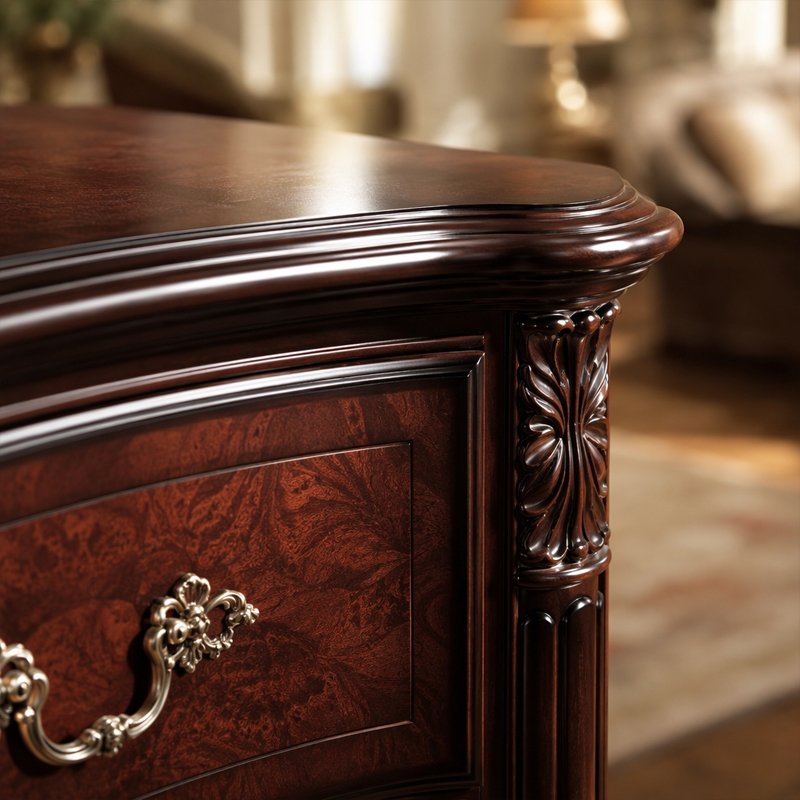 Regency Burl-Wood Heritage Media Console | Luxury French Classical TV Stand - EKAR FURNITURE,EKAR FURNITURE CO.,LTD,Regency Burl-Wood Heritage Media Console | Luxury French Classical TV Stand - EKAR FURNITURE,foshan furniture factory,custom Furniture factory,china furniture factory