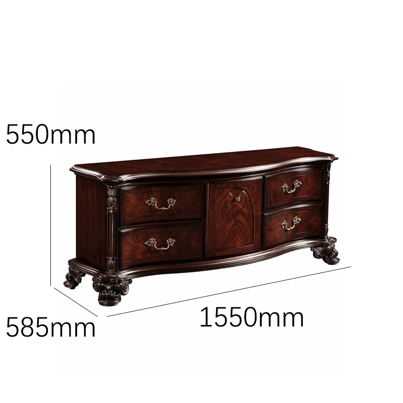 Regency Burl-Wood Heritage Media Console | Luxury French Classical TV Stand - EKAR FURNITURE,EKAR FURNITURE CO.,LTD,Regency Burl-Wood Heritage Media Console | Luxury French Classical TV Stand - EKAR FURNITURE,foshan furniture factory,custom Furniture factory,china furniture factory