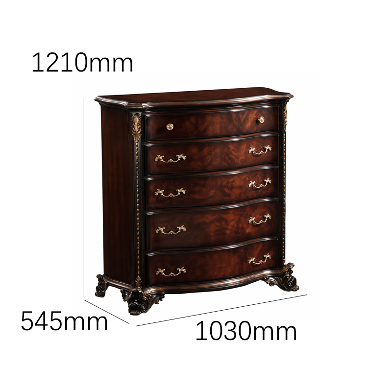 Regency Heirloom Bow-Front Chest of Drawers | Luxury French Classical Mahogany Dresser - EKAR FURNITURE,EKAR FURNITURE CO.,LTD,Regency Heirloom Bow-Front Chest of Drawers | Luxury French Classical Mahogany Dresser - EKAR FURNITURE,foshan furniture factory,custom Furniture factory,china furniture factory
