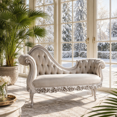 Seraphina Imperial Tufted Chaise Lounge | Luxury French Neoclassical Daybed - EKAR,EKAR FURNITURE CO.,LTD,Seraphina Imperial Tufted Chaise Lounge | Luxury French Neoclassical Daybed - EKAR,foshan furniture factory,custom Furniture factory,china furniture factory