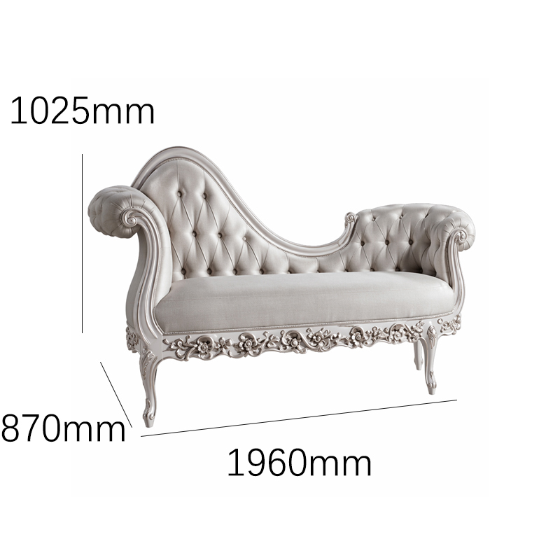 Seraphina Imperial Tufted Chaise Lounge | Luxury French Neoclassical Daybed - EKAR,EKAR FURNITURE CO.,LTD,Seraphina Imperial Tufted Chaise Lounge | Luxury French Neoclassical Daybed - EKAR,foshan furniture factory,custom Furniture factory,china furniture factory