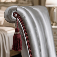 Seraphina Couture Pleated Vanity Chair | Luxury French Classical Silver Upholstered Dressing Stool - EKAR,EKAR FURNITURE CO.,LTD,Seraphina Couture Pleated Vanity Chair | Luxury French Classical Silver Upholstered Dressing Stool - EKAR,foshan furniture factory,custom Furniture factory,china furniture factory