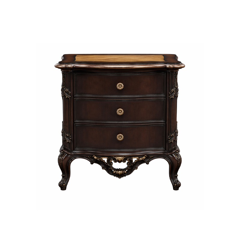Chateau Heritage French Classical Nightstand | Luxury Hand-Carved Bedside Cabinet - EKAR,EKAR FURNITURE CO.,LTD,Chateau Heritage French Classical Nightstand | Luxury Hand-Carved Bedside Cabinet - EKAR,foshan furniture factory,custom Furniture factory,china furniture factory