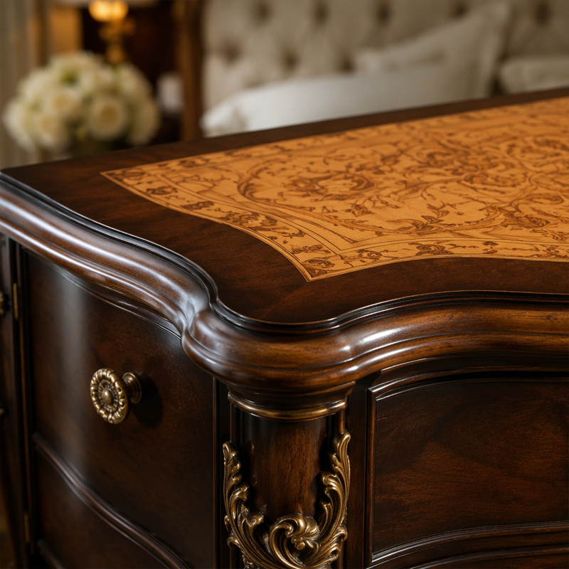 Chateau Heritage French Classical Nightstand | Luxury Hand-Carved Bedside Cabinet - EKAR,EKAR FURNITURE CO.,LTD,Chateau Heritage French Classical Nightstand | Luxury Hand-Carved Bedside Cabinet - EKAR,foshan furniture factory,custom Furniture factory,china furniture factory
