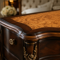 Chateau Heritage French Classical Nightstand | Luxury Hand-Carved Bedside Cabinet - EKAR,EKAR FURNITURE CO.,LTD,Chateau Heritage French Classical Nightstand | Luxury Hand-Carved Bedside Cabinet - EKAR,foshan furniture factory,custom Furniture factory,china furniture factory