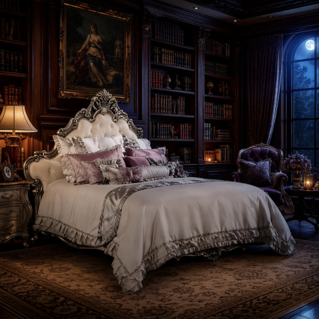Valence Argento Neoclassical Tufted Bed | Luxury French Classical Silver Gilded Furniture - EKAR,EKAR FURNITURE CO.,LTD,Valence Argento Neoclassical Tufted Bed | Luxury French Classical Silver Gilded Furniture - EKAR,foshan furniture factory,custom Furniture factory,china furniture factory