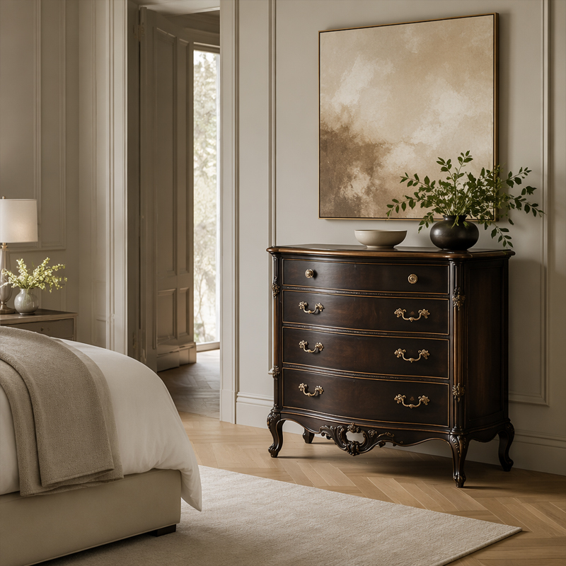Regency Heritage Hand-Carved Five-Drawer Chest | Luxury French Classical Mahogany Dresser - EKAR FURNITURE,EKAR FURNITURE CO.,LTD,Regency Heritage Hand-Carved Five-Drawer Chest | Luxury French Classical Mahogany Dresser - EKAR FURNITURE,foshan furniture factory,custom Furniture factory,china furniture factory