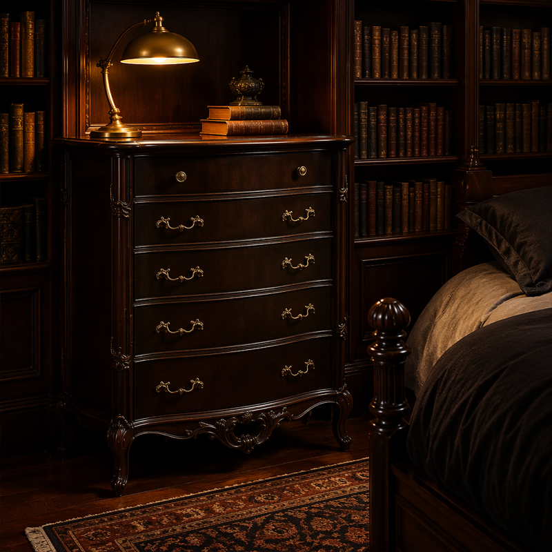 Regency Heritage Hand-Carved Five-Drawer Chest | Luxury French Classical Mahogany Dresser - EKAR FURNITURE,EKAR FURNITURE CO.,LTD,Regency Heritage Hand-Carved Five-Drawer Chest | Luxury French Classical Mahogany Dresser - EKAR FURNITURE,foshan furniture factory,custom Furniture factory,china furniture factory