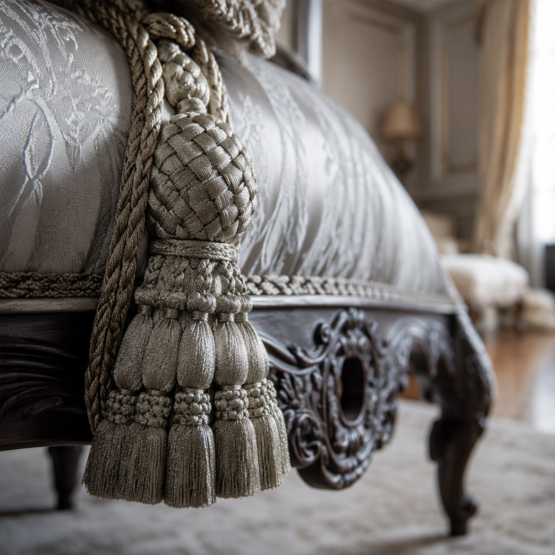 Sovereign Imperial Bed-End Bench | Luxury French Classical Upholstered Master Suite Settee - EKAR,EKAR FURNITURE CO.,LTD,Sovereign Imperial Bed-End Bench | Luxury French Classical Upholstered Master Suite Settee - EKAR,foshan furniture factory,custom Furniture factory,china furniture factory