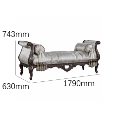 Sovereign Imperial Bed-End Bench | Luxury French Classical Upholstered Master Suite Settee - EKAR,EKAR FURNITURE CO.,LTD,Sovereign Imperial Bed-End Bench | Luxury French Classical Upholstered Master Suite Settee - EKAR,foshan furniture factory,custom Furniture factory,china furniture factory