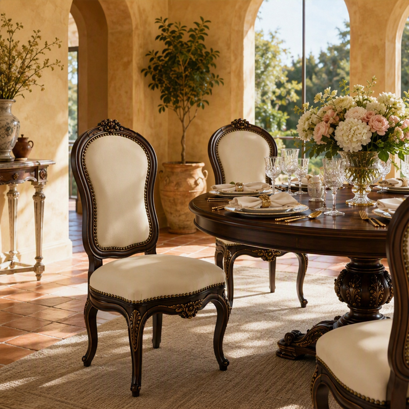 Sovereign Violin-Back Gilded Dining Chair | Luxury French Neoclassical Leather Seating - EKAR FURNITURE,EKAR FURNITURE CO.,LTD,Sovereign Violin-Back Gilded Dining Chair | Luxury French Neoclassical Leather Seating - EKAR FURNITURE,foshan furniture factory,custom Furniture factory,china furniture factory