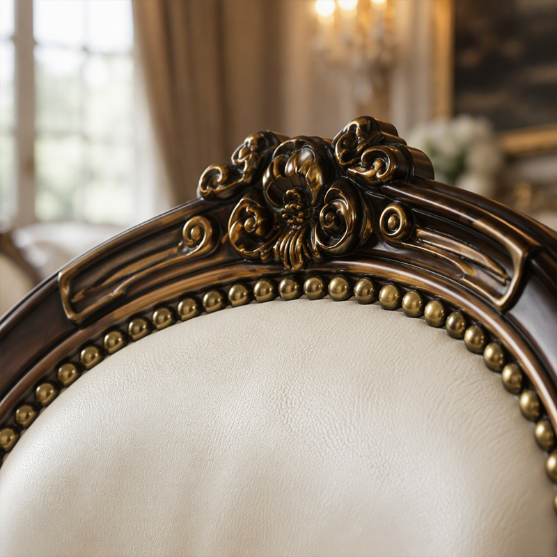 Sovereign Violin-Back Gilded Dining Chair | Luxury French Neoclassical Leather Seating - EKAR FURNITURE,EKAR FURNITURE CO.,LTD,Sovereign Violin-Back Gilded Dining Chair | Luxury French Neoclassical Leather Seating - EKAR FURNITURE,foshan furniture factory,custom Furniture factory,china furniture factory
