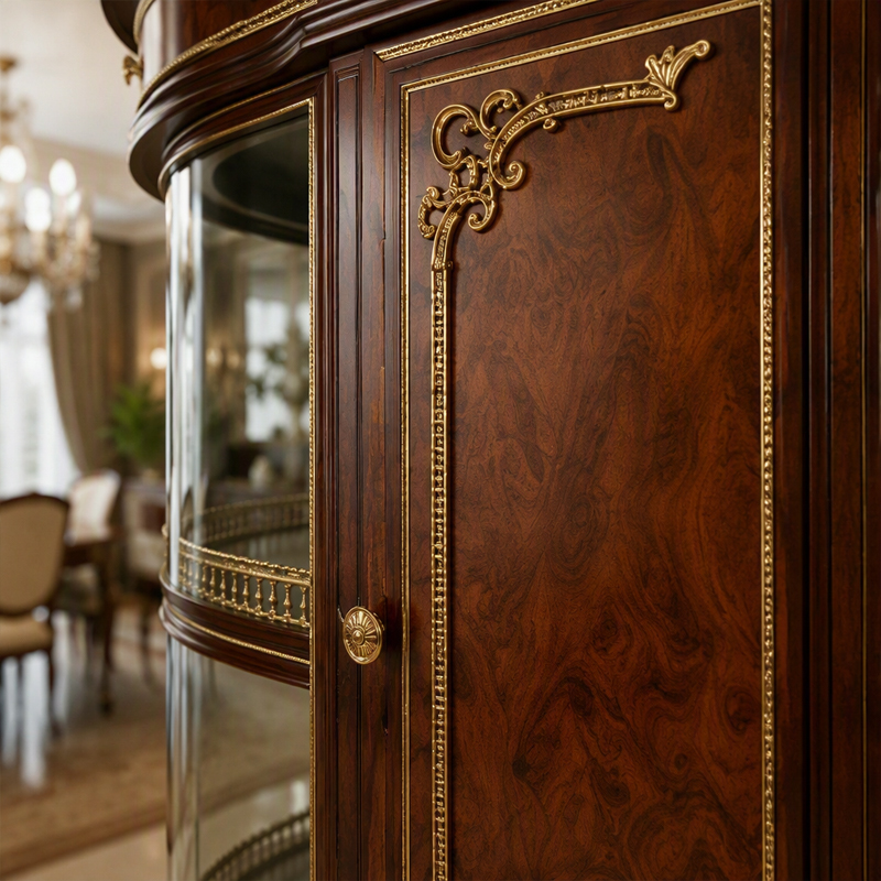 Sovereign Heritage Serpentine Credenza | Luxury French Classical Gold-Accented Sideboard - EKAR FURNITURE,EKAR FURNITURE CO.,LTD,Sovereign Heritage Serpentine Credenza | Luxury French Classical Gold-Accented Sideboard - EKAR FURNITURE,foshan furniture factory,custom Furniture factory,china furniture factory