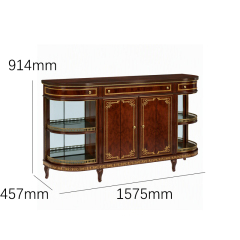 Sovereign Heritage Serpentine Credenza | Luxury French Classical Gold-Accented Sideboard - EKAR FURNITURE,EKAR FURNITURE CO.,LTD,Sovereign Heritage Serpentine Credenza | Luxury French Classical Gold-Accented Sideboard - EKAR FURNITURE,foshan furniture factory,custom Furniture factory,china furniture factory