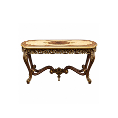 Baroque Medallion Oblong Console Table | Luxury French Classical Gilded Entryway Table - EKAR FURNITURE,EKAR FURNITURE CO.,LTD,Baroque Medallion Oblong Console Table | Luxury French Classical Gilded Entryway Table - EKAR FURNITURE,foshan furniture factory,custom Furniture factory,china furniture factory
