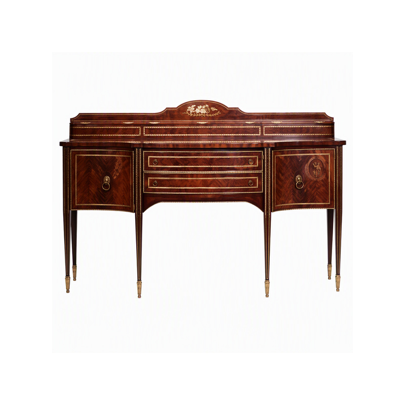 Regency Cameo Inlay Serpentine Sideboard | Luxury French Classical Mahogany Buffet - EKAR FURNITURE,EKAR FURNITURE CO.,LTD,Regency Cameo Inlay Serpentine Sideboard | Luxury French Classical Mahogany Buffet - EKAR FURNITURE,foshan furniture factory,custom Furniture factory,china furniture factory