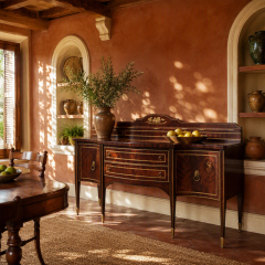 Regency Cameo Inlay Serpentine Sideboard | Luxury French Classical Mahogany Buffet - EKAR FURNITURE,EKAR FURNITURE CO.,LTD,Regency Cameo Inlay Serpentine Sideboard | Luxury French Classical Mahogany Buffet - EKAR FURNITURE,foshan furniture factory,custom Furniture factory,china furniture factory