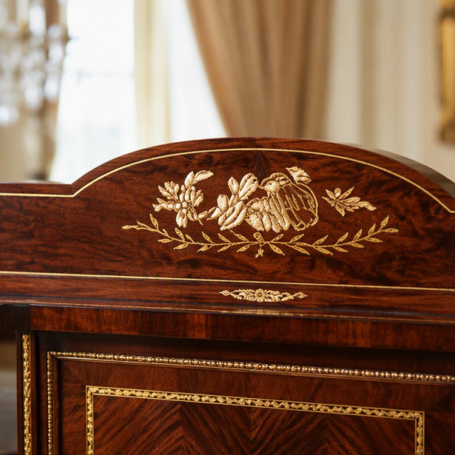 Regency Cameo Inlay Serpentine Sideboard | Luxury French Classical Mahogany Buffet - EKAR FURNITURE,EKAR FURNITURE CO.,LTD,Regency Cameo Inlay Serpentine Sideboard | Luxury French Classical Mahogany Buffet - EKAR FURNITURE,foshan furniture factory,custom Furniture factory,china furniture factory