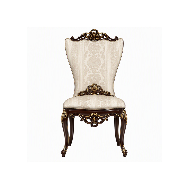 Baroque Medallion Damask Dining Chair | Luxury French Classical Gilded Side Chair - EKAR FURNITURE,EKAR FURNITURE CO.,LTD,Baroque Medallion Damask Dining Chair | Luxury French Classical Gilded Side Chair - EKAR FURNITURE,foshan furniture factory,custom Furniture factory,china furniture factory