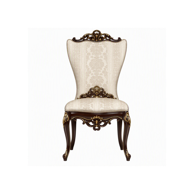 Baroque Medallion Damask Dining Chair | Luxury French Classical Gilded Side Chair - EKAR FURNITURE,EKAR FURNITURE CO.,LTD,Baroque Medallion Damask Dining Chair | Luxury French Classical Gilded Side Chair - EKAR FURNITURE,foshan furniture factory,custom Furniture factory,china furniture factory