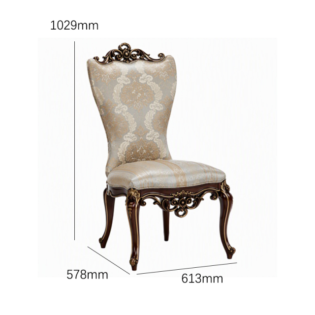 Baroque Medallion Damask Dining Chair | Luxury French Classical Gilded Side Chair - EKAR FURNITURE,EKAR FURNITURE CO.,LTD,Baroque Medallion Damask Dining Chair | Luxury French Classical Gilded Side Chair - EKAR FURNITURE,foshan furniture factory,custom Furniture factory,china furniture factory